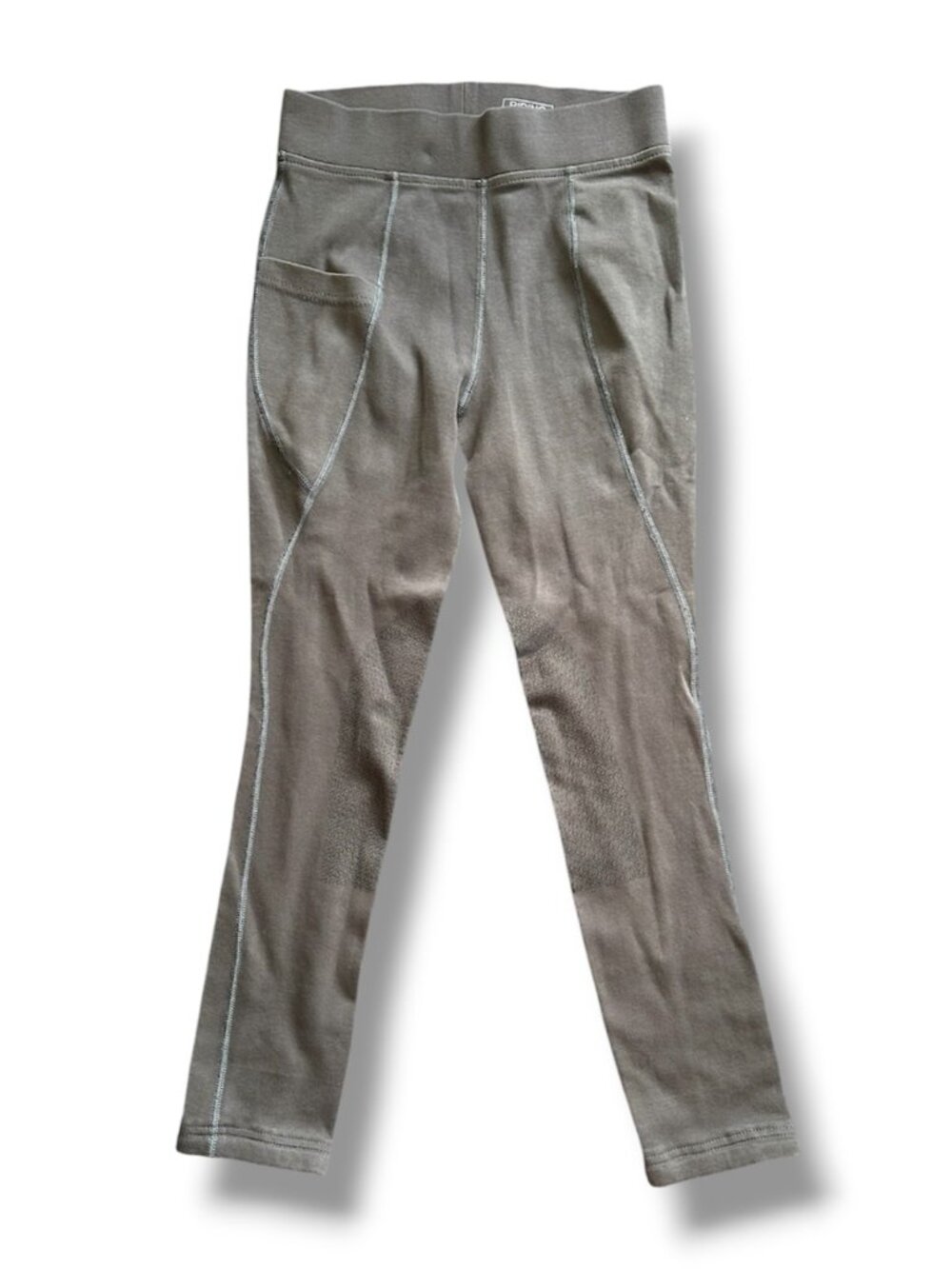 Dover Saddlery Riding Sport Gray Leggings Pockets Women's Size Large Equestrian